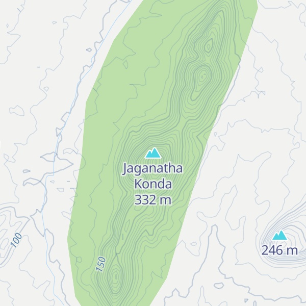 Map of Jaganatha Konda