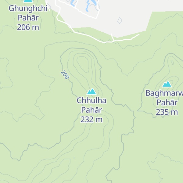 Map of Chhulha Pahār