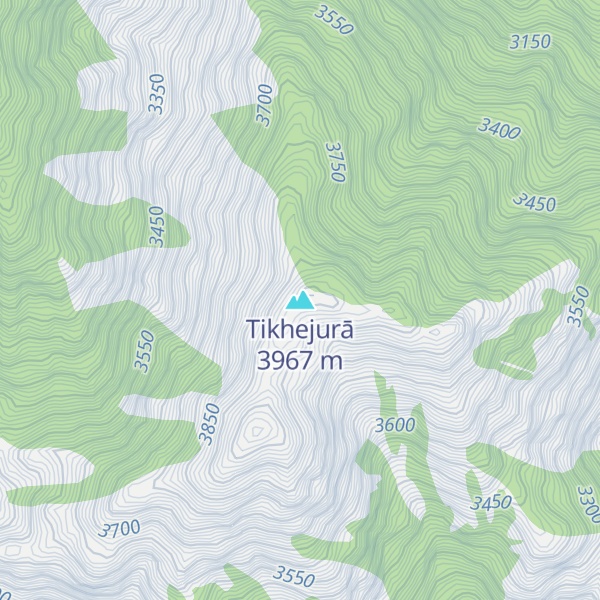 Map of Tikhejurā