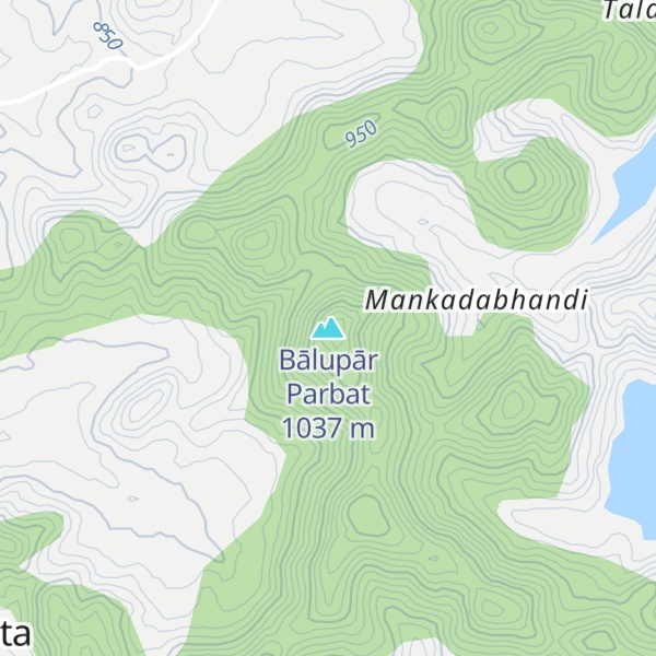 Map of Bālupār Parbat