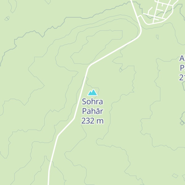 Map of Sohra Pahār