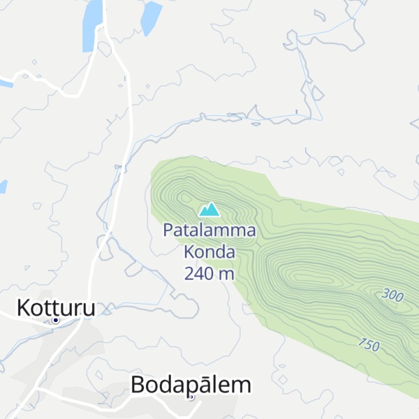 Map of Patalamma Konda