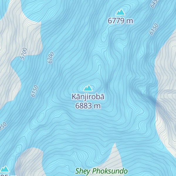 Map of Kānjirobā