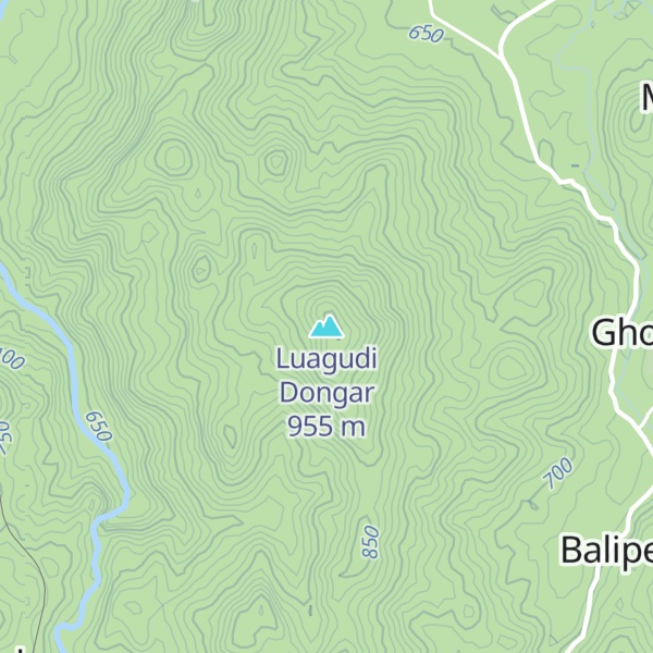 Map of Luagudi Dongar