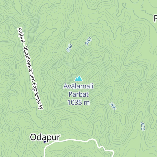 Map of Avālamali Parbat