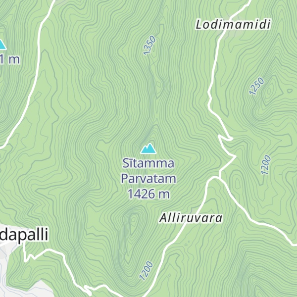 Map of Sītamma Parvatam