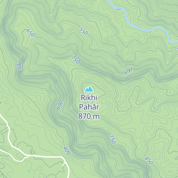 Map of Rikhi Pahār