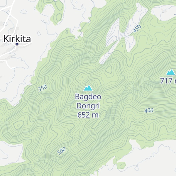 Map of Bagdeo Dongri