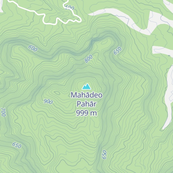 Map of Mahādeo Pahār