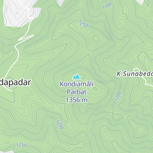 Map of Kondiamāli Parbat