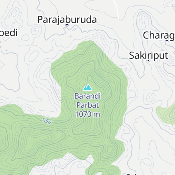 Map of Barandi Parbat
