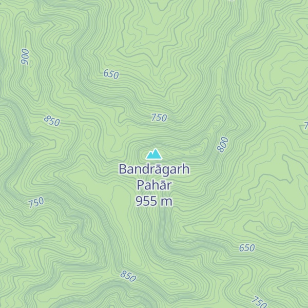 Map of Bandrāgarh Pahār