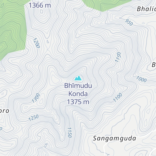 Map of Bhīmudu Konda