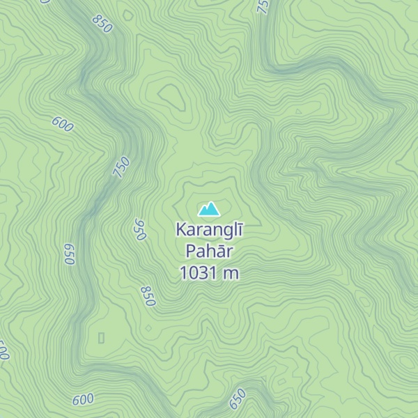 Map of Karanglī Pahār