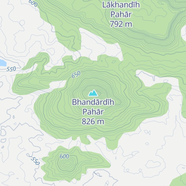 Map of Bhandārdīh Pahār