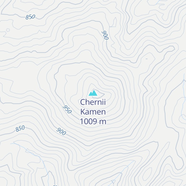 Map of Chernii Kamen