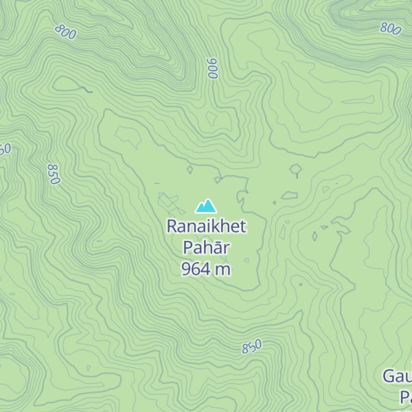 Map of Ranaikhet Pahār