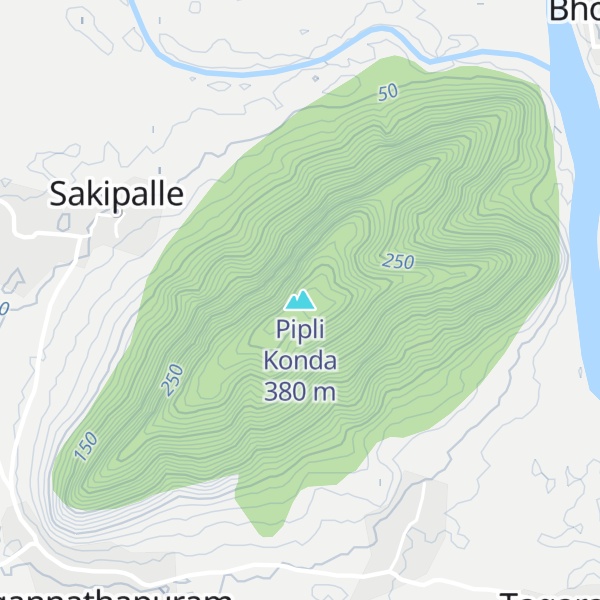 Map of Pipli Konda
