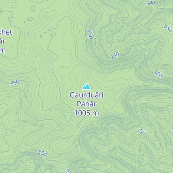 Map of Gaurduāri Pahār