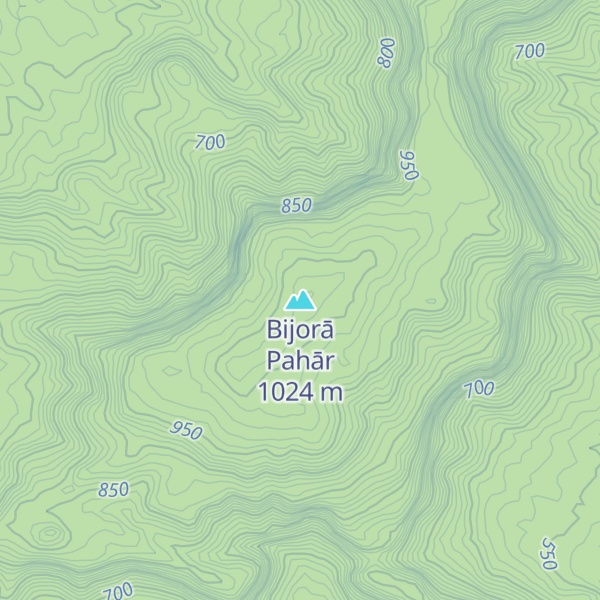 Map of Bijorā Pahār