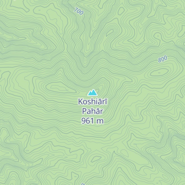 Map of Koshiārī Pahār