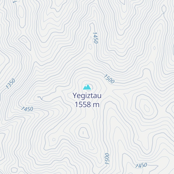 Map of Yegiztau