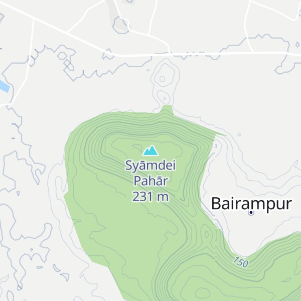 Map of Syāmdei Pahār