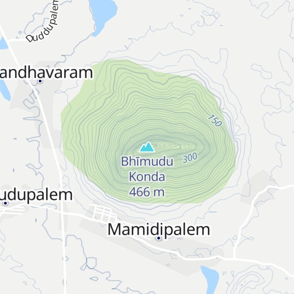 Map of Bhīmudu Konda