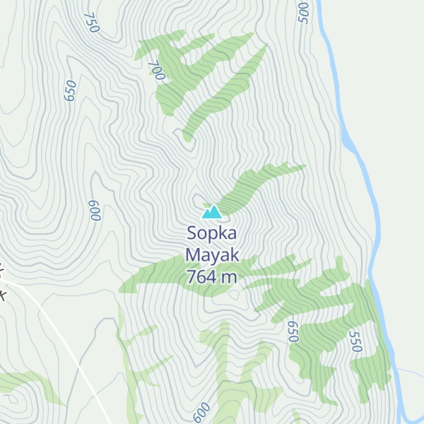 Map of Sopka Mayak