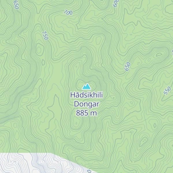 Map of Hādsikhili Dongar