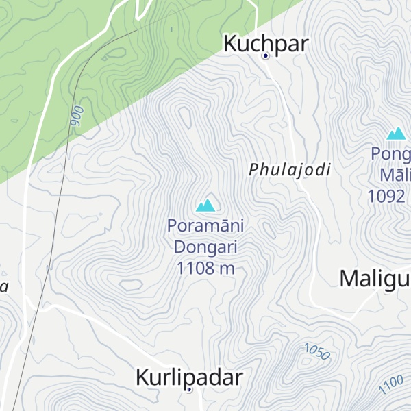 Map of Poramāni Dongari