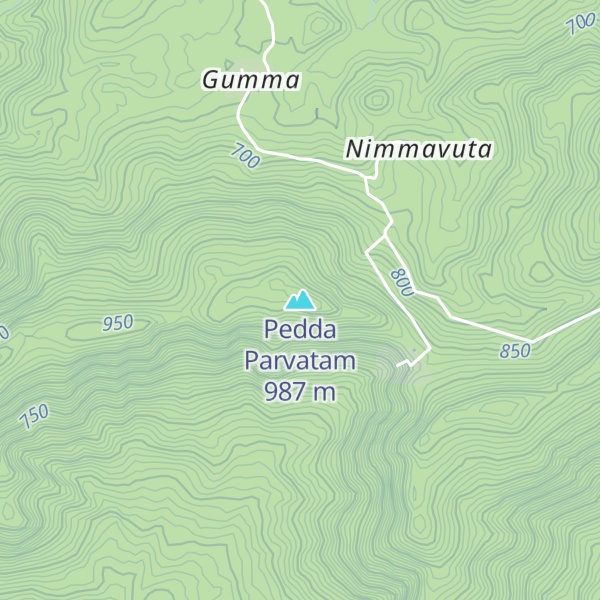 Map of Pedda Parvatam