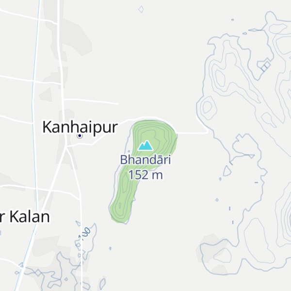 Map of Bhandāri