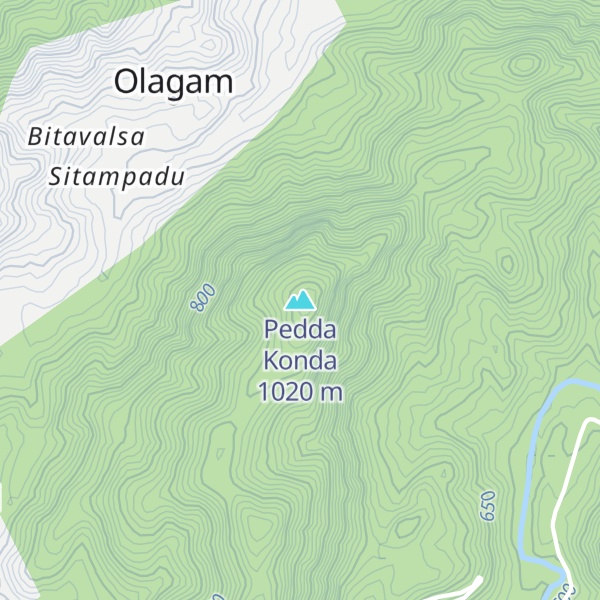 Map of Pedda Konda
