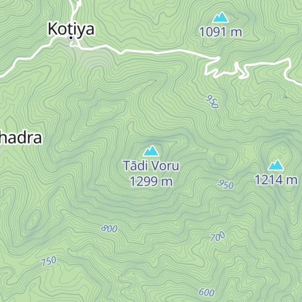 Map of Tādi Voru