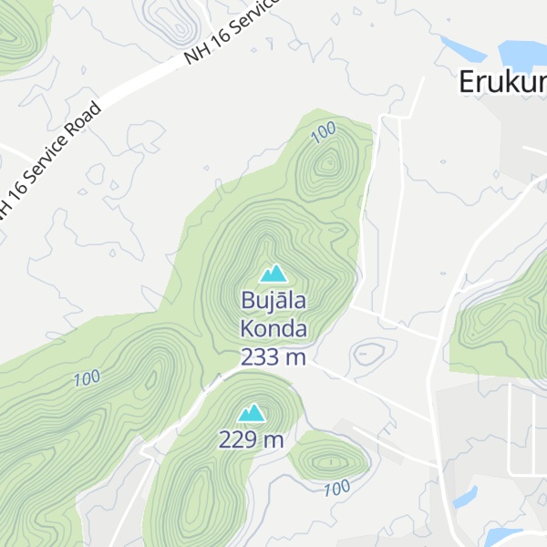 Map of Bujāla Konda