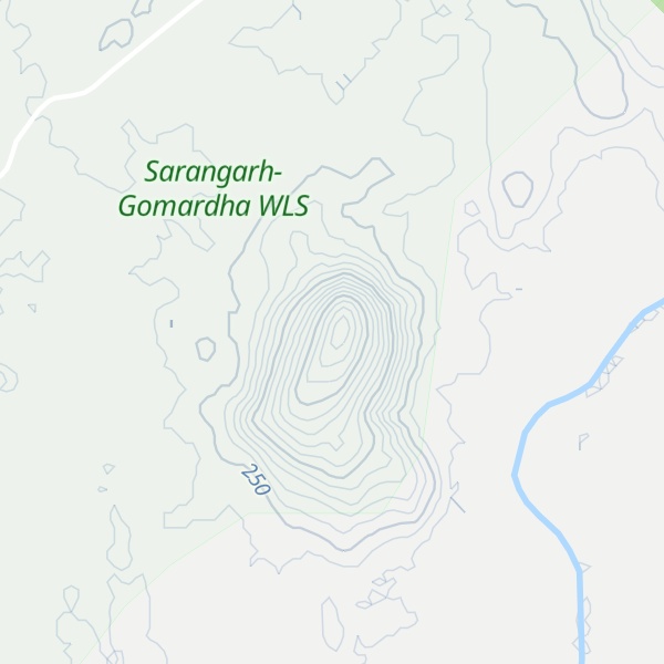 Map of Dhanrāj Dongar