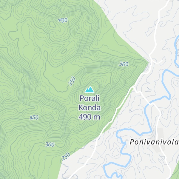 Map of Porali Konda