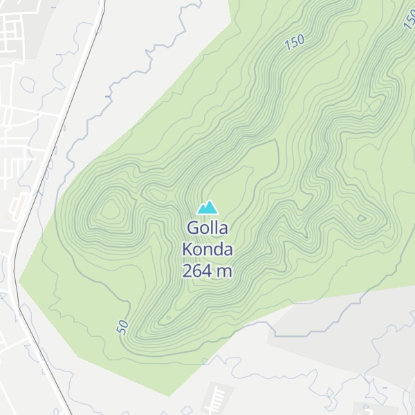 Map of Golla Konda