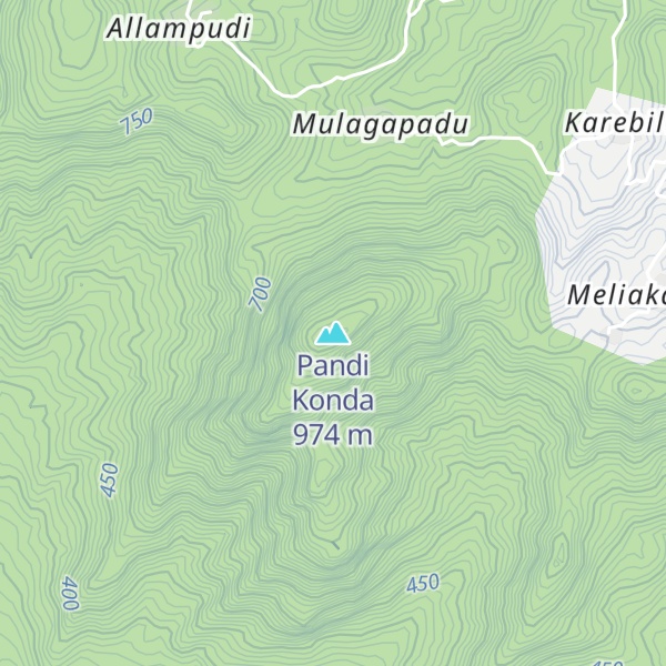 Map of Pandi Konda