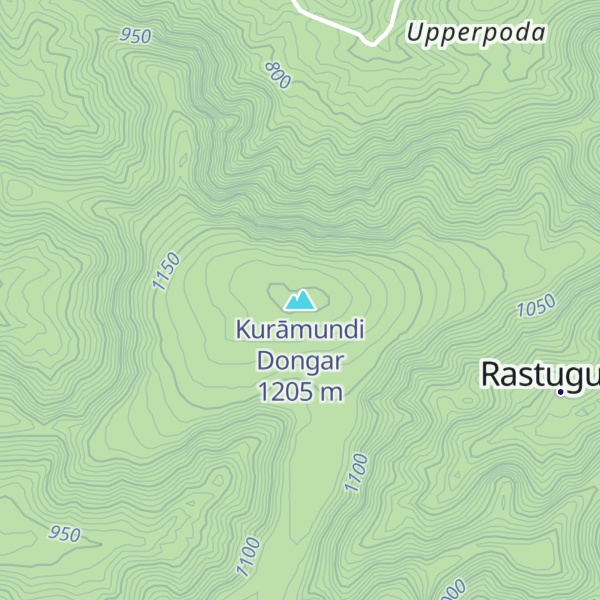 Map of Kurāmundi Dongar