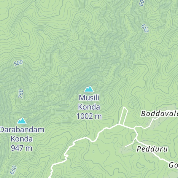 Map of Musili Konda