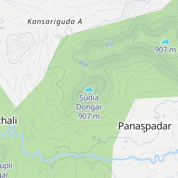 Map of Sūdia Dongar