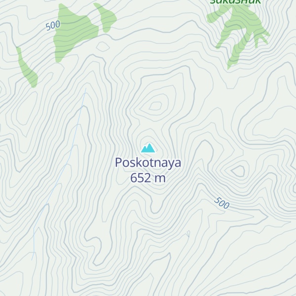 Map of Poskotnaya