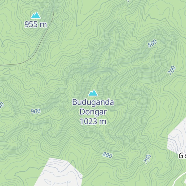Map of Buduganda Dongar