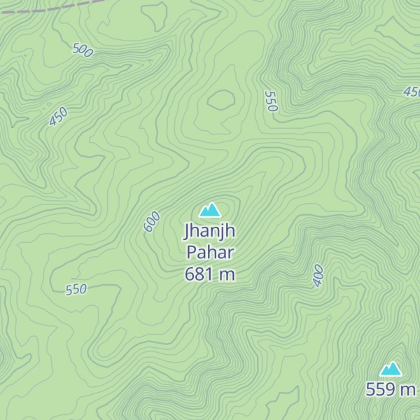 Map of Jhanjh Pahar