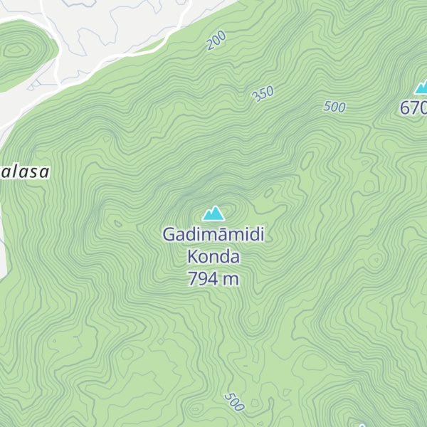 Map of Gadimāmidi Konda