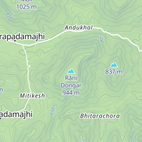 Map of Rāni Dongar