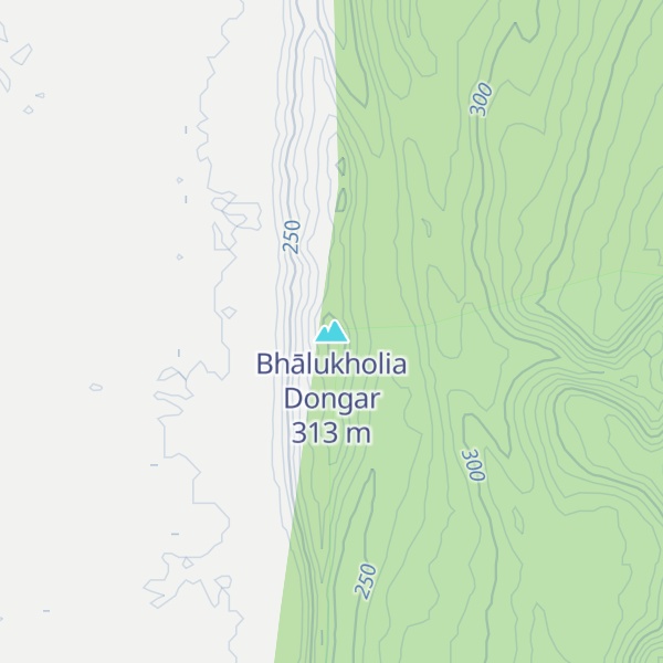 Map of Bhālukholia Dongar