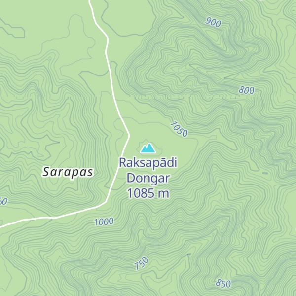 Map of Raksapādi Dongar